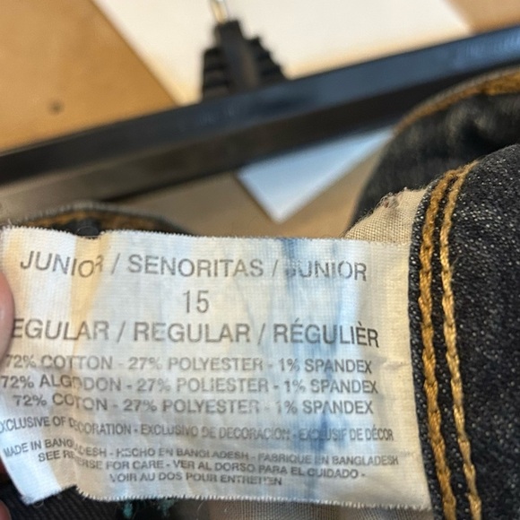 l.e.i Blue Straight Leg Jeans with Faded Wash - Picture 2 of 8